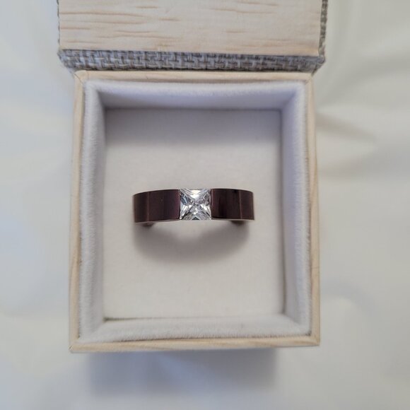 Inox 316L Stainless Men's Band Size 10 1/4 Copper Colored - Picture 7 of 10